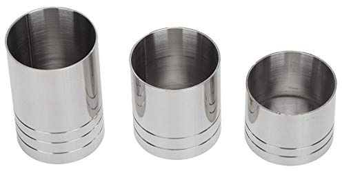 AUNMAS Pack Cocktail Jigger Stainless 35ml 50ml Measuring Steel Bar Measuring Cup Set Cocktail Ounce Cup Kit Silver