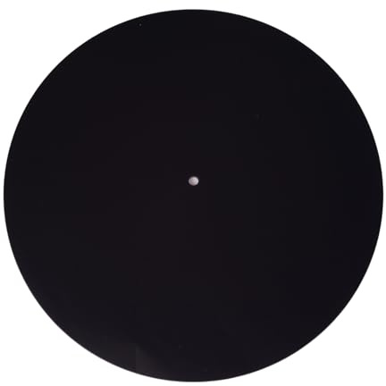 XuQiZZpp Acryl-Schleifmatte für Phonograph-Plattenspieler, Vinyl, 30 cm, statische Matte, Vinyl-Schallplatten-Pad für Phonographen, Disc-Player, verbesserter Klang