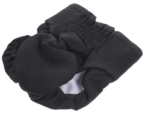 HOLIDYOYO Hundewindel für Welpen und Läufige Hündinnen Waschbare Hygienehose aus Weichem Material Schwarz Atmungsaktiv und Komfortabel