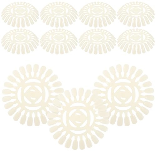 DECHOUS Palette D’Ongles 20 Pièces en Plastique 24 Compartiments Nuancier de Vernis pour Manucure Présentoir de Nail Art pour Salon et Entraînement Professionnel
