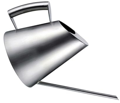 Yardenfun Annaffiatoio in Acciaio Inox 400Ml Beccuccio Lungo Strumento da Giardino Ergonomico per Irrigazione Bonsai e Piante Grasse Vaso Compatto per Annaffiare Piante Sospese e Vaso