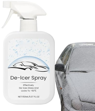 Spray Antigelo Per Parabrezza - Agente Spray Antigelo Per Sbrinatore Per | Finestrini Da 150 Ml - Sbrinatore Per Vetri Per Parabrezza, Agente Per Sciogliere La Neve E Antighiaccio, Scongelamento