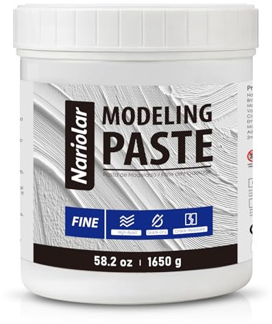 Nariolar Modeling Paste High Density, Acrylic Medium for Texture, Thickness