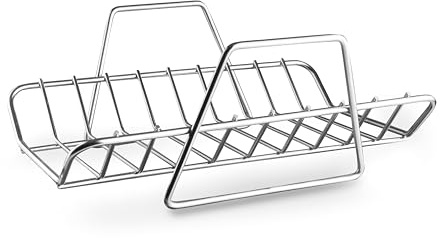 Lacor 60867 - Rejilla para Rustidera TriChef, 32, 5 x 23, 5 cm, Acero | En acero inoxidable, enfría y escurre de forma práctica; apto para horno, apto para lavavajillas, agarre ergonómico
