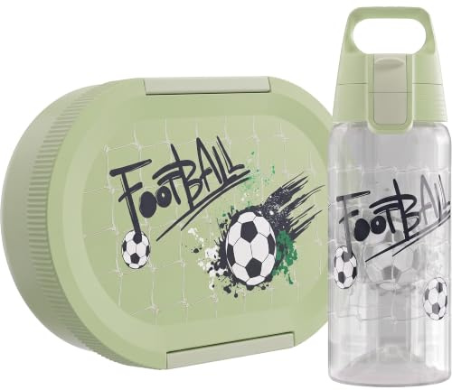 Sigg - Lumo Kinder Lunchbox Set 2 - Brotdose Kinder mit Fächern - Mikrowellen- & Spülmaschinengeeignet - BPA-frei - Leicht - Für Schule, Kita & Freizeit - 800ML