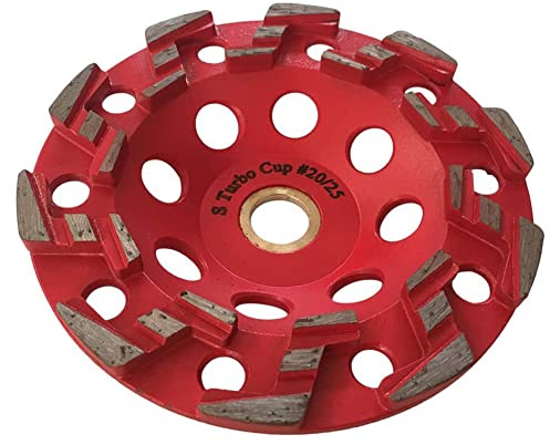 5 Diamond Grind Wheel S Seg Concrete/Coating 7/8-5/8 Non-Threaded Arbor | Pro-series, #18/20 grit grinding wheel for concrete, paint, epoxy, thinset, and coating removal. 7/8-5/8 non-threaded arbor