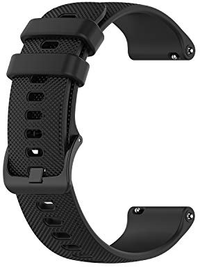 Yeejok 20mm Watch Strap Silicone Compatible for Samsung Galaxy Watch 3 41mm /Galaxy Watch Active 2 /Gear Sport, 20mm Soft Fitness Watch Band Compatible for Garmin Vivoactive 5/3, Venu 2