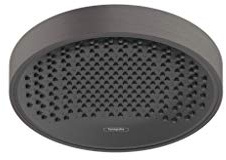 hansgrohe wassersparender Duschkopf Regendusche Rainfinity (250mm, rund, 1 Strahlart) Brushed Black Chrome