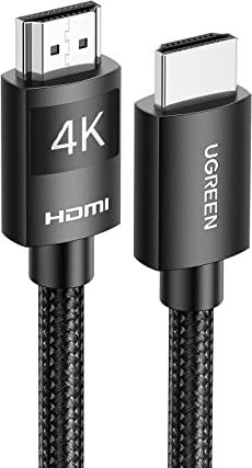 UGREEN Cavo HDMI 4K@60Hz HDR ARC 3D 18 Gbps, Cavo HDMI 2.0 Compatibile con PS5, PS4, PS3, Xbox Series S, lettore Blu-ray, DVD, Soundbar, Monitor, ecc. (3m)