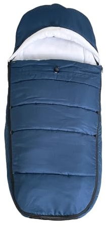 Brogtorl Saco para los pies Universal para Cochecito, Compatible con Babyzen YOYO/YOYO2, Stokke YOYO3 y Bugaboo, Tela a Prueba de Viento y frío, fácil de Limpiar (Azul)