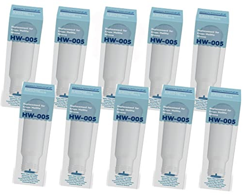 Human-Wellness 10x Wasserfilter HW-005 - Ersetzt Krups F088 & Melitta | Filterpatronen für Nivona NIRF700 & Caffeo Modelle, Reduziert Chlor und Kalk, BPA-frei, mit Kerbe für Einsetzhilfe