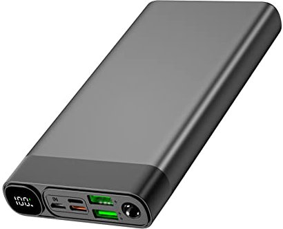 Power Bank Quick Charge 26800mAh, QC3.0 22.5W & USB C PD20W, LED Display & Mini Flashlight - Perfect for Phone and Tablet Charging