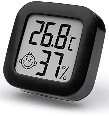 3 pièces - Mini Thermomètre Hygromètre Intérieur Digital à Haute Précision, Moniteur de Température et Humidimètre, Thermo Hygromètre Indicateur du Niveau de Confort