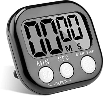 Kitchen Timer Magnetic, Digital Timer with Loud Alarm for Kids, Time Timer with Stand for Study,Work,Exercise,Cooking