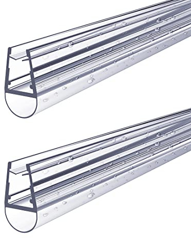 S'AFIELINA Duschdichtung 4–6mm Glastüren Duschtürdichtung 100cm 2 Stück | Zuschneidbare Dichtung Dusche Glastür, Duschlippendichtung für Duschkabine, einfache Montage im Badezimmer