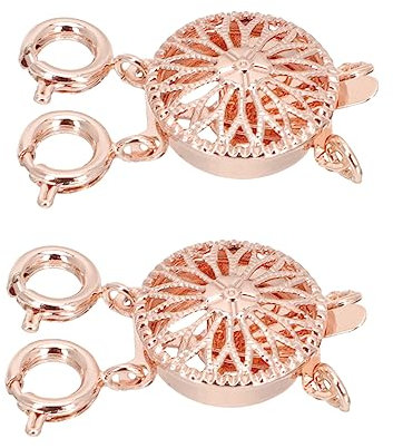 Lurrose 2stücke Layered Halskette Schnallen Diy Schmuckverschlüsse Ersatz Schichtverbinder Für Halsketten Armbänder