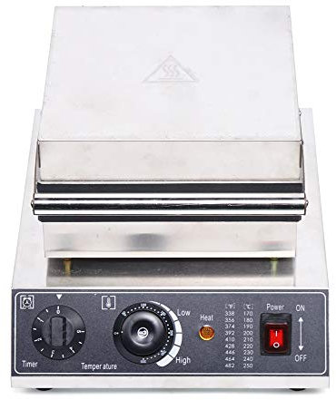Gofrera belga de Bruselas, 1500 W, para 4 gofres belgas