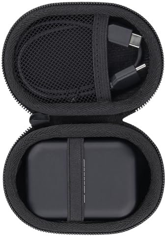 Aenllosi Hard Carrying Case Compatible with Shure MoveMic Two Compact and Portable Clip Lavs,Mesh Bag Holds for USB Cable - Not Including Shure Microphone(Case Only)
