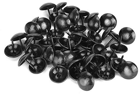 Reißzwecken, 100 Stück schwarze Schmuckkästchen, Sofatrommel, Nageldekoration, Nagel, Innendekoration, pneumatische Nagelpistole, pneumatische Nagelpistole, übliche und praktische Verschlüsse (Größe: