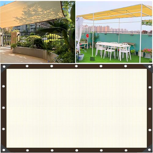 1x2m Tenda a Vela Impermeabile Rettangolare, 95% UV Tenda da Sole Respirante, Vela Ombreggiante Parasole Traspirante e Protezione Solare, per Esterno, Giardino, Terrazza, Sabbi