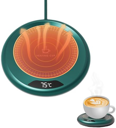 mizikuu Kaffeewärmer Elektrisch, Tassenwärmer mit 3 Temperatureinstellungen, Auto-Abschaltung und Schreibtisch-Design für Büro und Zuhause - Ideal für Kaffee, Tee oder Milch