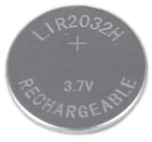 Girafus Lot de 10 piles bouton LIR2032 3.7V 70 mAh!! Pile bouton rechargeable/Accu pile bouton CR2032 Accu rechargeable Pile bouton rechargeable par exemple pour carte mère, clé de voiture, émetteur