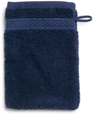 Möve Pure Luxury Waschhandschuh 15 x 20 cm aus 100% Ägyptischer Baumwolle, deep sea