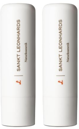 SANKT LEONHARDS - Pflegender Lipbalm - 2er Pack - Sofort-Effekt bei trockenen, spröden & witterungsgeschädigten Lippen - mit Bio-Molke, Sheabutter, Bienen- & Blütenwachs für geschmeidige Lippen