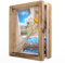 SAUNNIHEN Wood Shadow Box Frame, 25x20 cm Deep Picture Frame for Wall Hanging or Tabletop, 3D Display Frame for Photo, Flower, Artwork, Keepsake