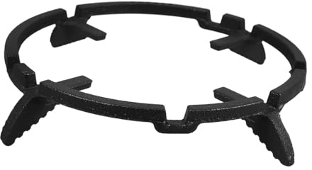 Ipetboom Support Antidérapant pour Wok Fonte Support de Cuisinière à Gaz avec Poignées Améliore Efficacité Cuisine et Économise Gaz Accessoire pour Poêle et Casserole