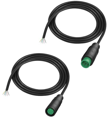 RUNCCI-YUN waterproof Julet 2-6 pin connector extension cable for e-bikes, cable connectors, female and male plug wire for electric bike light