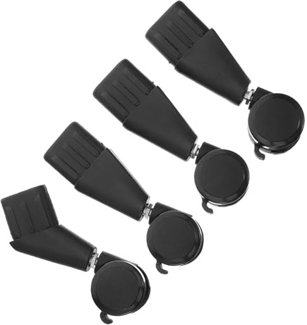 VILLCASE 4pièces Lot De Roulettes Pivotantes Silencieuses Pour Chaise De Bureau Robustes Et Compatibles Tapis Et Parquet