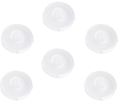 LIGIGWASH Organizzatori Avvolgicavo Rotanti in Plastica Trasparente 6,3x1,7 Cm Set Da 6 Pezzi, Custodia Portacavi Leggera Per Scrivania e Viaggio, Organizer Per Cavi Auricolari Resistente Ed Ecologico