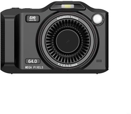 Floweringbeter WiFi Enabled 4K Digital Camera With Dual Front And Rear Cameras, 2 8 Inch High Definition Display, And 18x Digital Zoom For Detailed Photography(Black)
