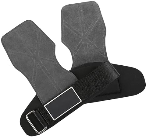 BELOWSYALER Guantes de entrenamiento de cuero grueso que mejoran la estabilización de la muñeca para entrenamientos pesados y prevención de callos, guantes de entrenamiento para levantamiento de pesas