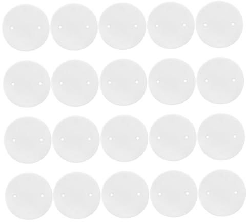 BUGUUYO 20 pièces Cache Rond Plat pour Plafond et Mur Lot de Plaques de Couverture Électriques Blanches Cache de Plafond Polyvalent pour Gestion de Câbles Intérieur