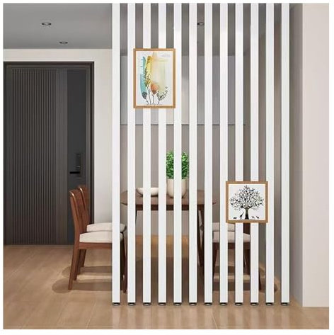 Séparateur pièce for Maison，Paravents séparation，Cloison De Intérieur sans Percage, Room Divider Colonne Décoration，Panneaux séparation，Facile et à Installer.(12root,100cm/39.3in/3.28ft)