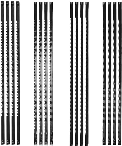 Lames de scie à chantourner 133mm – Set 26pcs avec 10/15/18/21/24/28 TPI – Lame scie a chantourner pour bois métal plastique, coupes fines et modélisme, lames universelles de remplacement