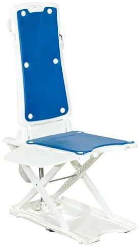 Sollevatore Da Vasca Bath Lift Anziani Disabili elettrico per sedia a rotelle, capacità di carico di 300 libbre e regolazione dell'altezza di 20 pollici per un supporto sicuro per stare in p