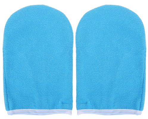 POPETPOP Paraffinwachshandschuhe Hand Spa Handüberzüge mit Wiederverwendbare Wachs Spa Handmaske Innen Glatt Wärmeisolierend 1 Paar für Feuchtigkeitsspendende Handpflege