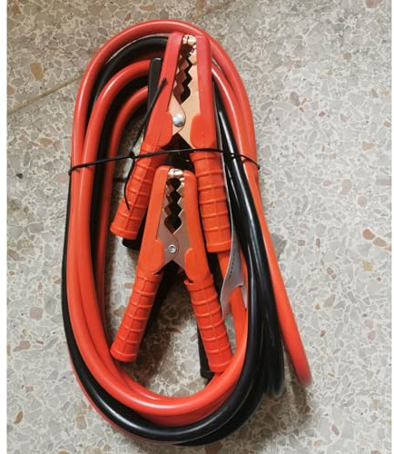 OVAQUIXI Câbles de Démarrage de Batterie de Voiture, Câble de Rehausseur en Cuivre Pur Robuste pour Camions et Fourgonnettes SUV avec Poignées Isolées (2,3 mètres/7,55 pieds 2000A)
