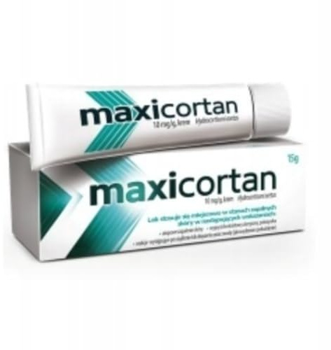 Maxicortan Cream 15 g – hudkräm för extern användning – praktiskt rör för riktad användning