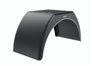 Domar Garde-Boue Double pour remorque 15-16 DK3120 1000x510 mm | En polypropylène robuste à dessus plat. Idéal pour camionnette, dépanneuse et remorque agricole à roues jumelées.