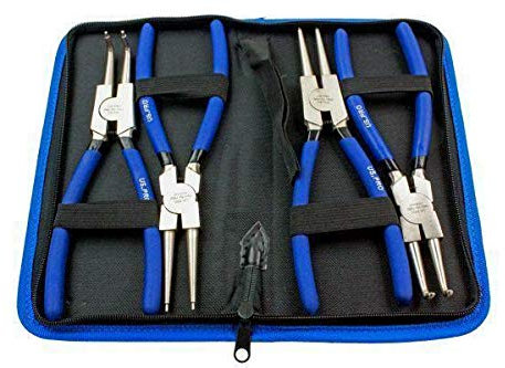 US PRO 4PC 9'' CIRCLIP PLIERS SET Snap Ring Pliers Internal External B1822