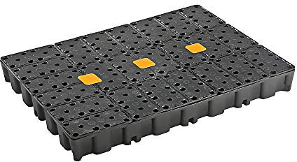 Cemo PE-Auffangwanne 250 HD mit PE-Rost Kleingebinde-/Laborwanne mit Zulassung