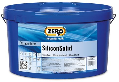 Zero SiliconSolid Fassadenfarbe, weiß, 12,5l