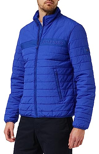 Tommy Hilfiger Herr GMD vadderad regatta jacka, ultrablå, M, Ultrablå