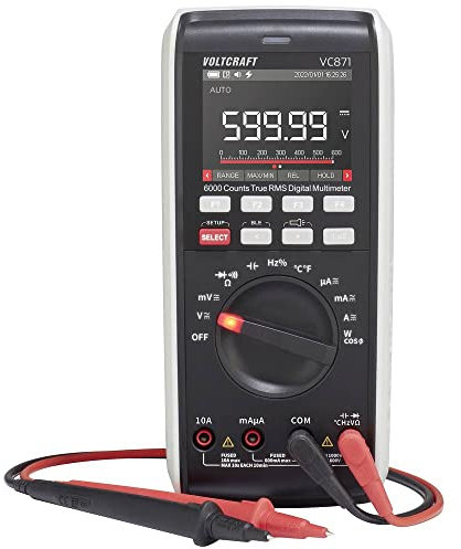 VOLTCRAFT VC871 Hand-Multimeter digital Datenlogger, LoZ CAT III 1000 V, CAT IV 600 V Anzeige (Counts): 60000