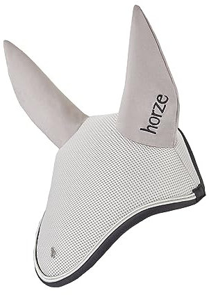 HORZE Smoky Twilight Air Mesh Ohrnetz - Ruhiges Grau - Pferd