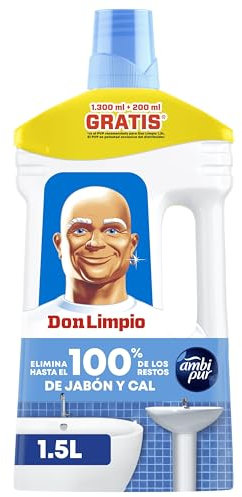 Don Limpio Baño Líquido Detergente 1.5 I. Elimina Las Marcas De Jabón Y El Doble De Cal Que La Fórmula Anterior